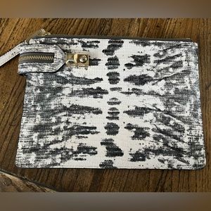 Henri Bendel large wristlet pouch/ clutch